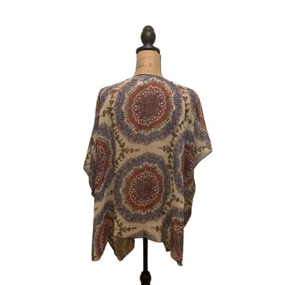 Band of Gypsies Cardigan Kimono Topper Semi Sheer Size M/L - Picture 2 of 4